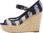 Louis Vuitton Vintage Pre-owned Fabric sandals Blue Dames - Thumbnail 2