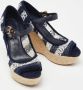 Louis Vuitton Vintage Pre-owned Fabric sandals Blue Dames - Thumbnail 4