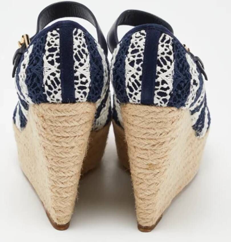 Louis Vuitton Vintage Pre-owned Fabric sandals Blue Dames