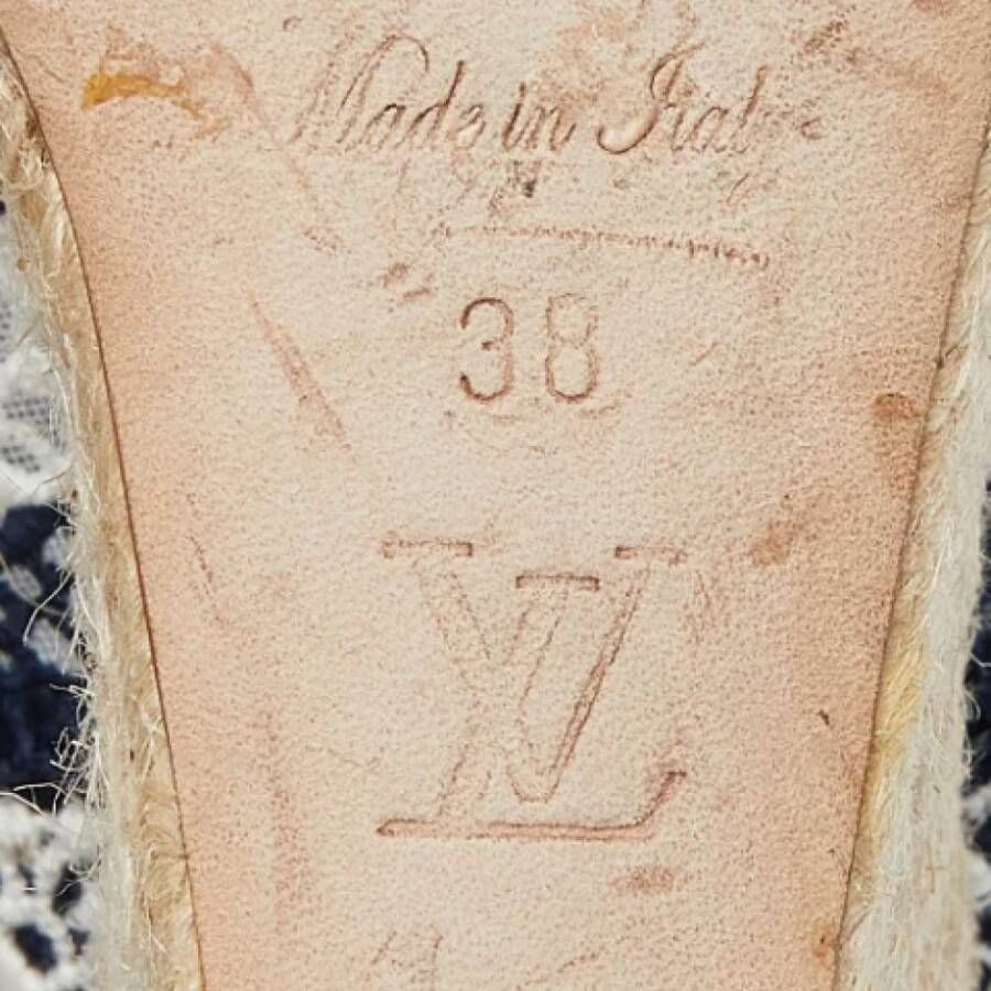 Louis Vuitton Vintage Pre-owned Fabric sandals Blue Dames