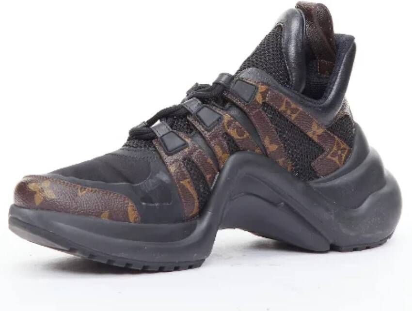 Louis Vuitton Vintage Pre-owned Fabric sneakers Black Dames