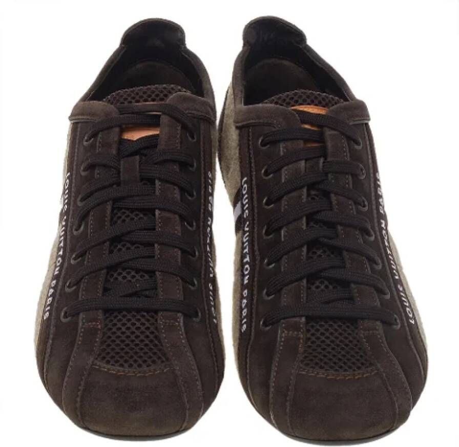 Louis Vuitton Vintage Pre-owned Fabric sneakers Brown Dames