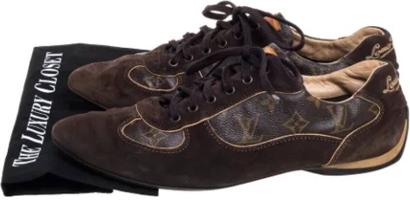Louis Vuitton Vintage Pre-owned Fabric sneakers Brown Dames