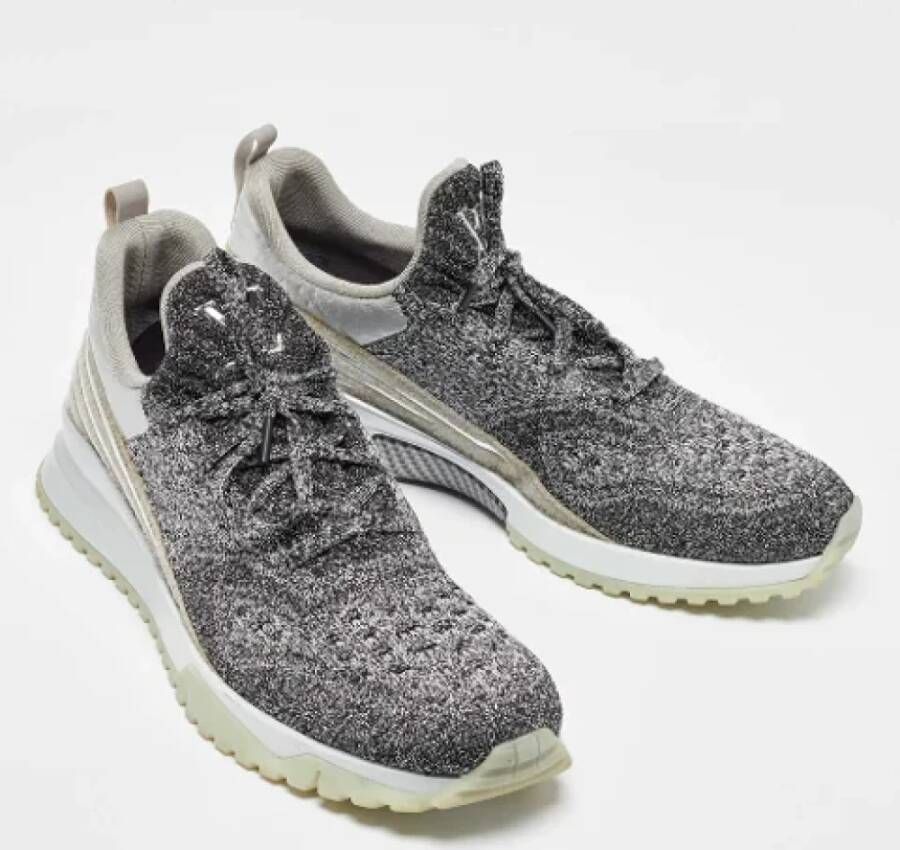 Louis Vuitton Vintage Pre-owned Fabric sneakers Gray Heren