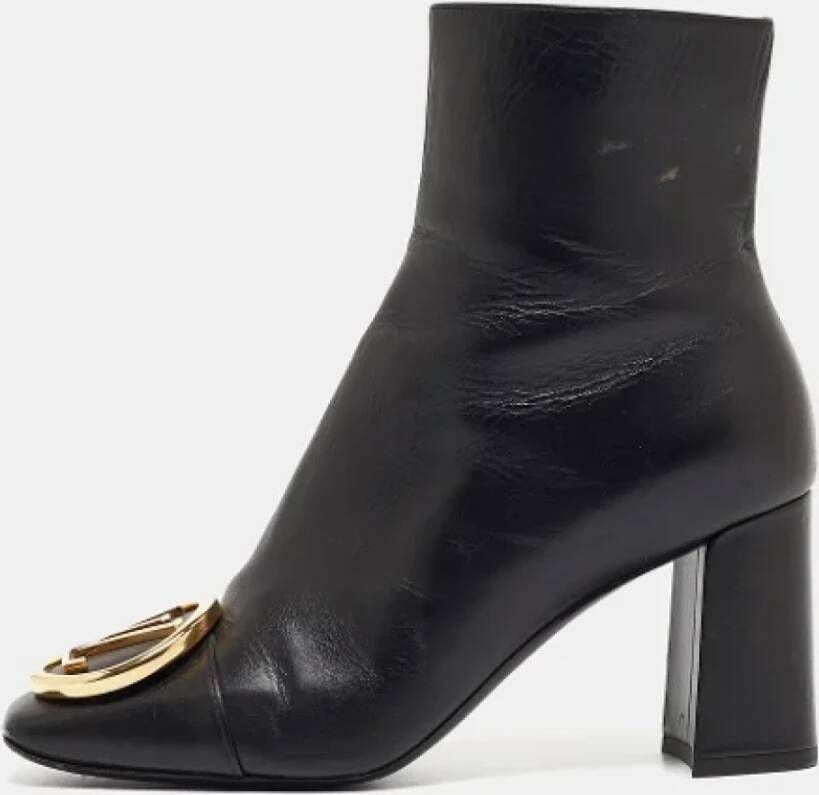 Louis Vuitton Vintage Pre-owned Leather boots Black Dames