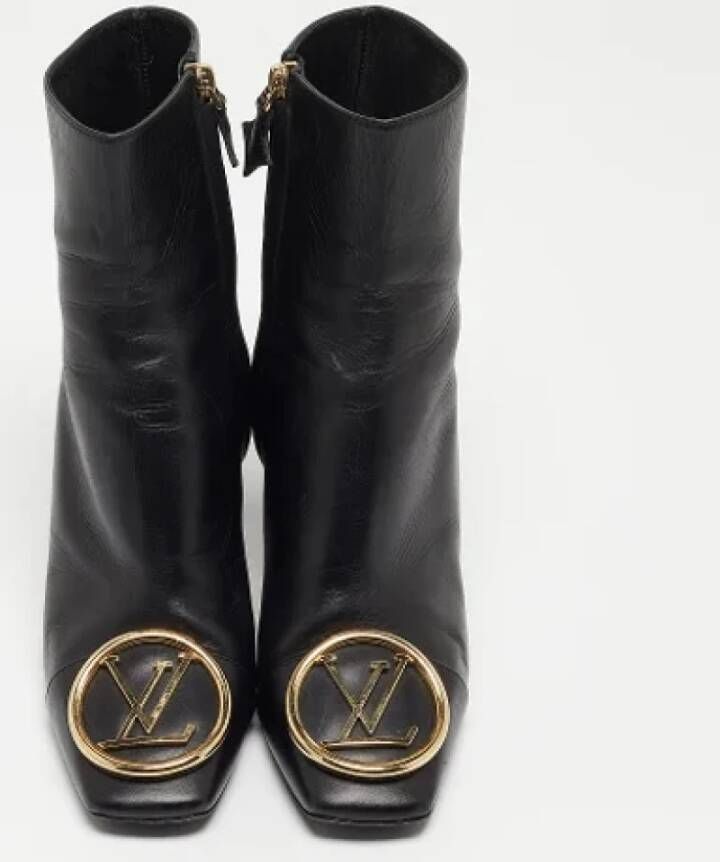 Louis Vuitton Vintage Pre-owned Leather boots Black Dames