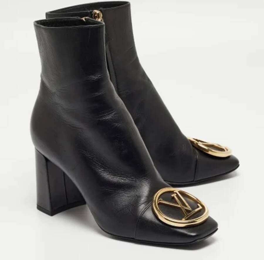 Louis Vuitton Vintage Pre-owned Leather boots Black Dames