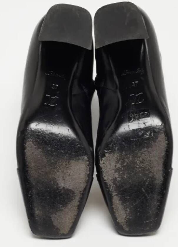 Louis Vuitton Vintage Pre-owned Leather boots Black Dames