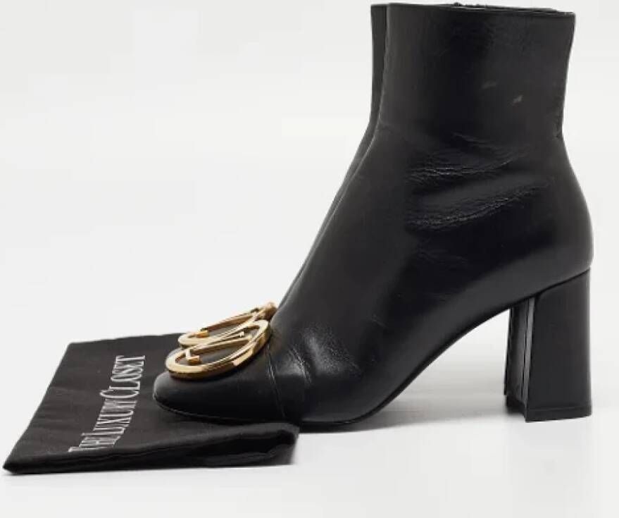 Louis Vuitton Vintage Pre-owned Leather boots Black Dames