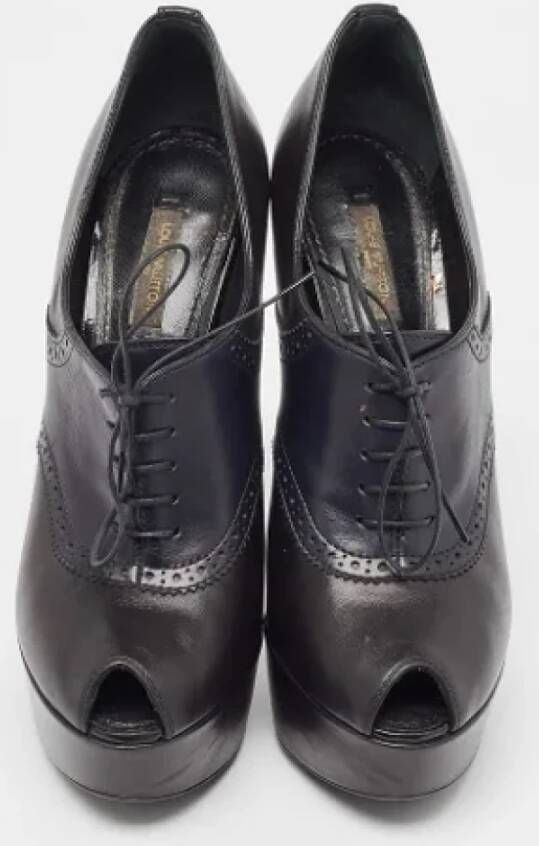 Louis Vuitton Vintage Pre-owned Leather boots Black Dames