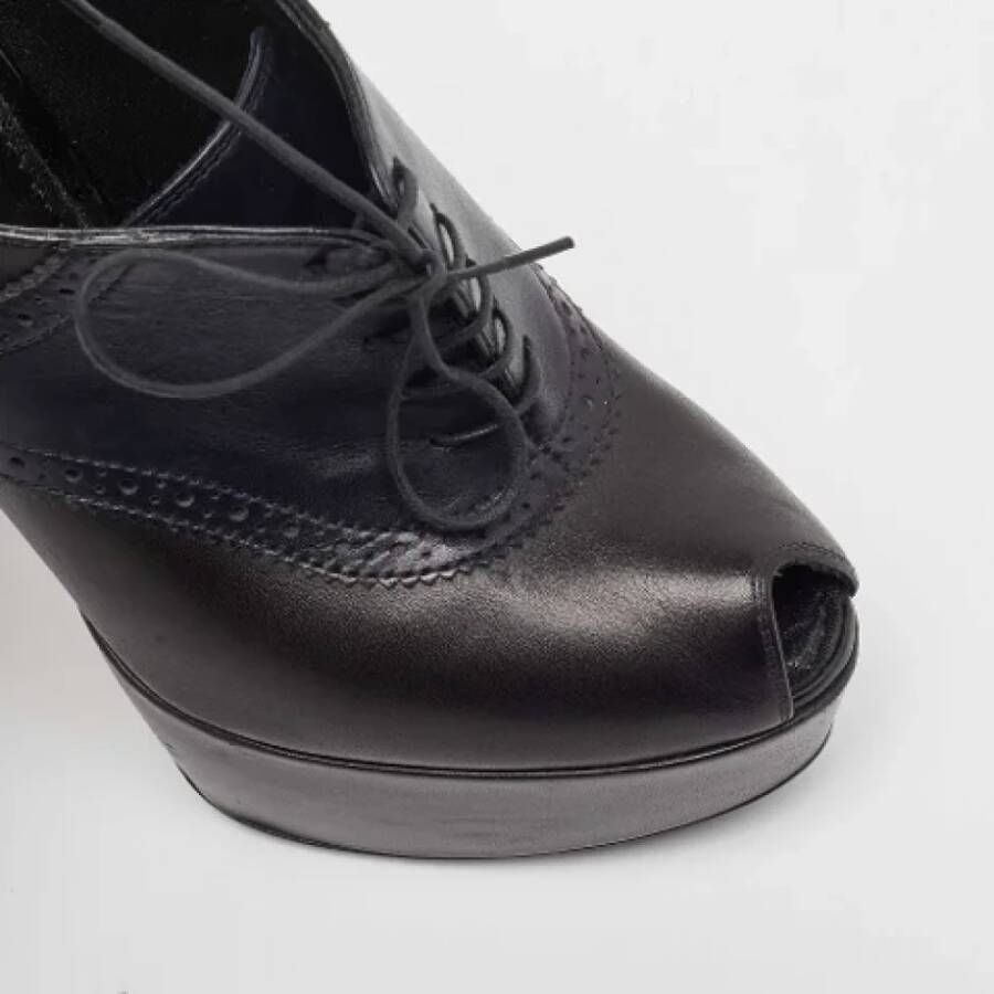 Louis Vuitton Vintage Pre-owned Leather boots Black Dames