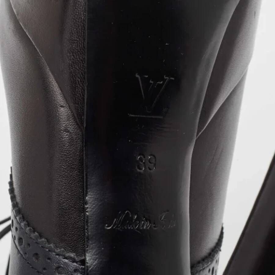 Louis Vuitton Vintage Pre-owned Leather boots Black Dames