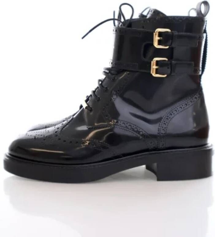 Louis Vuitton Vintage Pre-owned Leather boots Black Dames