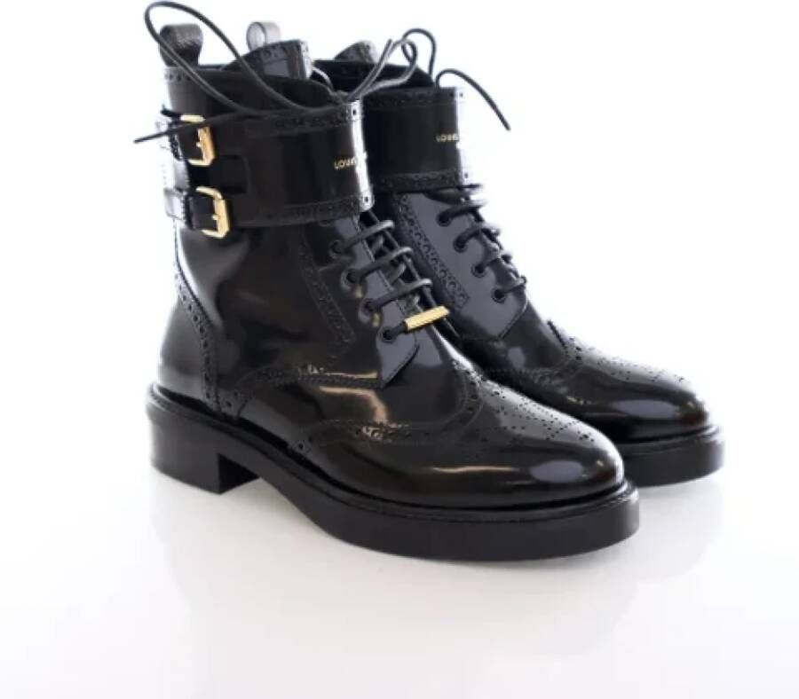 Louis Vuitton Vintage Pre-owned Leather boots Black Dames