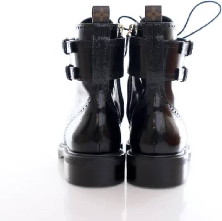 Louis Vuitton Vintage Pre-owned Leather boots Black Dames