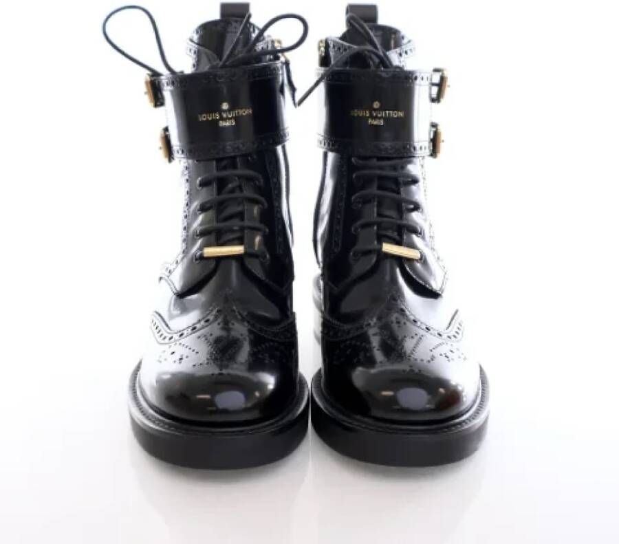 Louis Vuitton Vintage Pre-owned Leather boots Black Dames