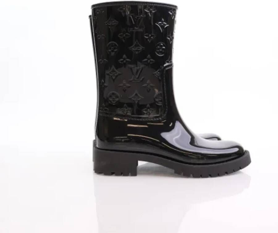 Louis Vuitton Vintage Pre-owned Leather boots Black Dames