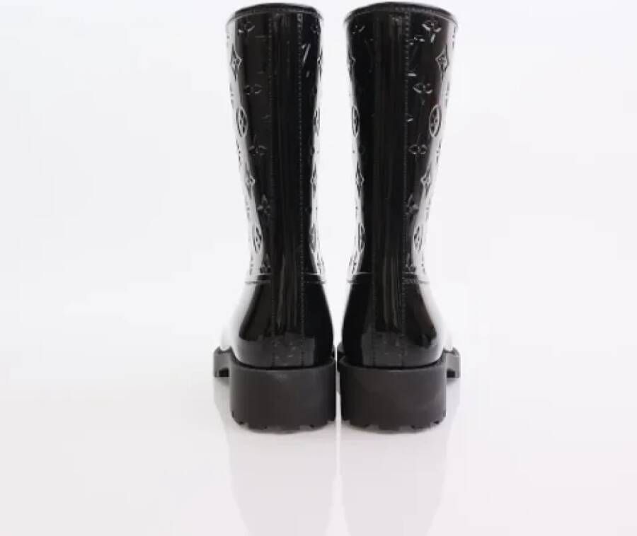 Louis Vuitton Vintage Pre-owned Leather boots Black Dames
