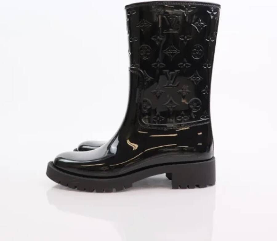 Louis Vuitton Vintage Pre-owned Leather boots Black Dames