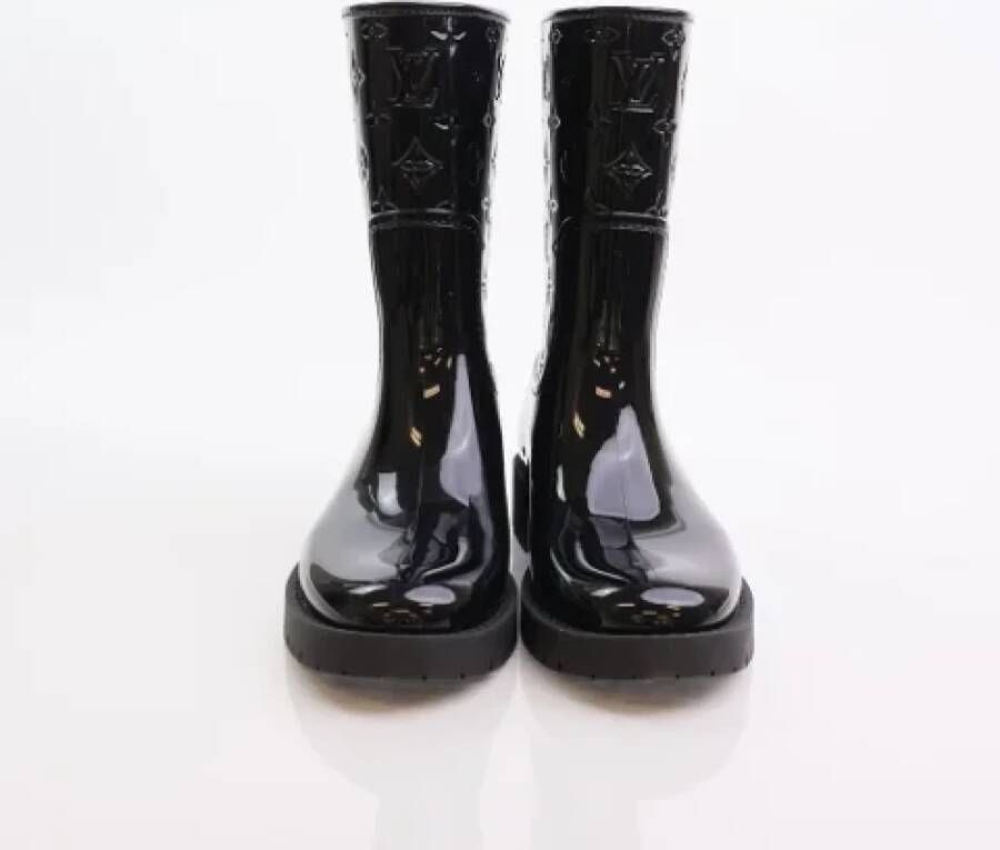 Louis Vuitton Vintage Pre-owned Leather boots Black Dames