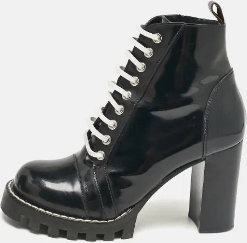 Louis Vuitton Vintage Pre-owned Leather boots Black Dames