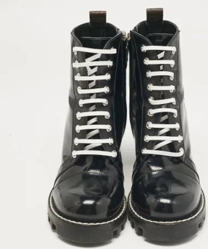 Louis Vuitton Vintage Pre-owned Leather boots Black Dames