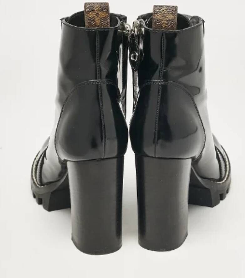 Louis Vuitton Vintage Pre-owned Leather boots Black Dames