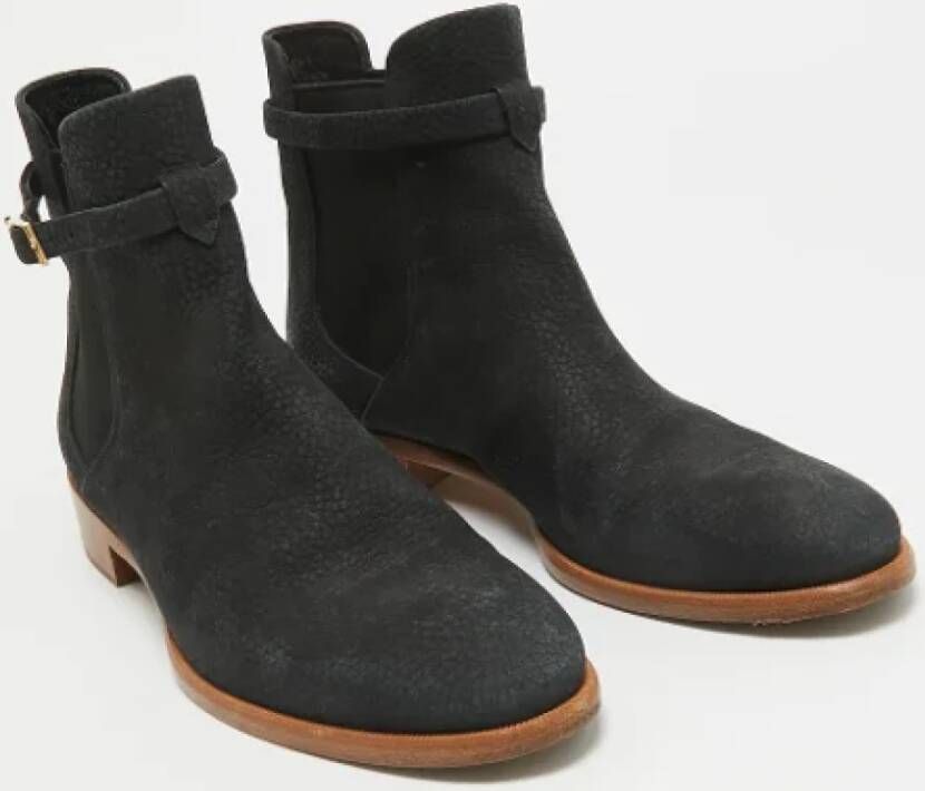 Louis Vuitton Vintage Pre-owned Leather boots Black Dames