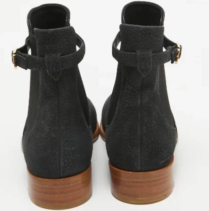 Louis Vuitton Vintage Pre-owned Leather boots Black Dames