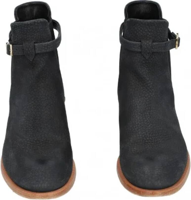 Louis Vuitton Vintage Pre-owned Leather boots Black Dames