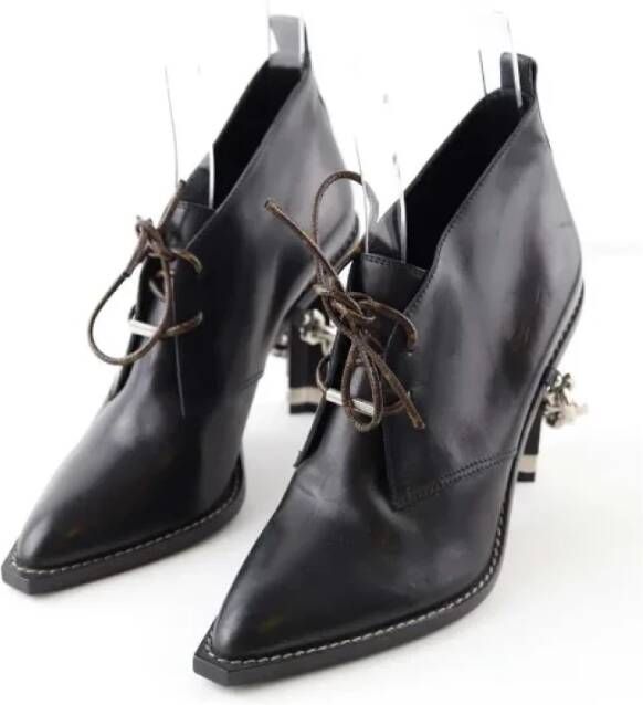 Louis Vuitton Vintage Pre-owned Leather boots Black Dames
