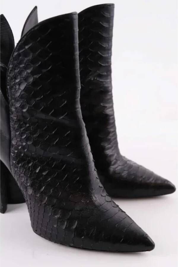 Louis Vuitton Vintage Pre-owned Leather boots Black Dames