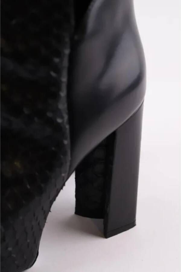 Louis Vuitton Vintage Pre-owned Leather boots Black Dames