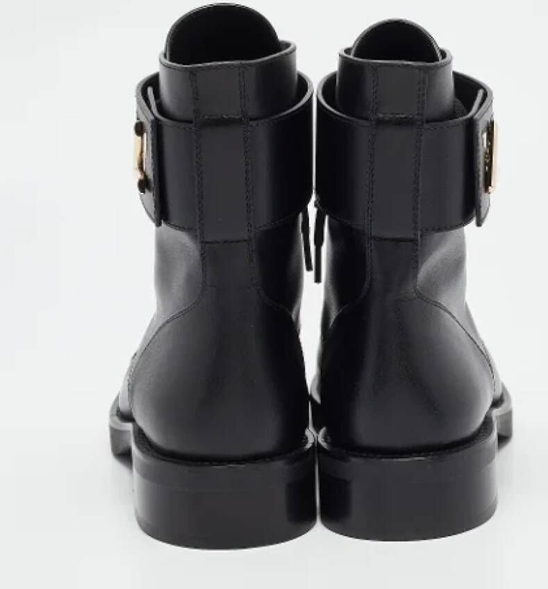 Louis Vuitton Vintage Pre-owned Leather boots Black Dames