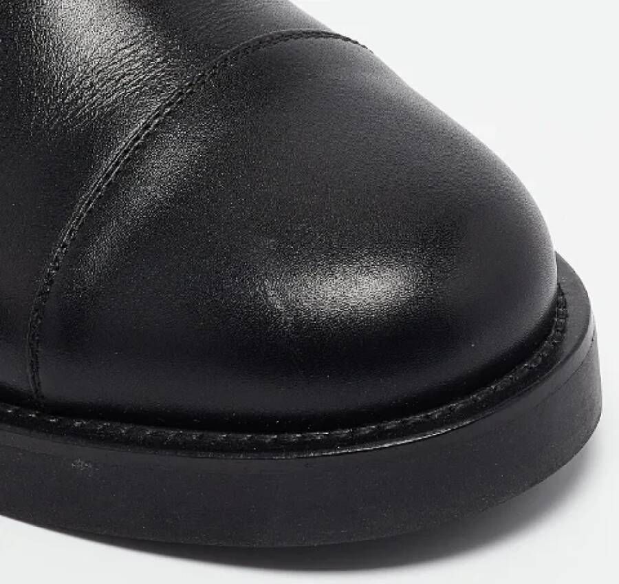 Louis Vuitton Vintage Pre-owned Leather boots Black Dames