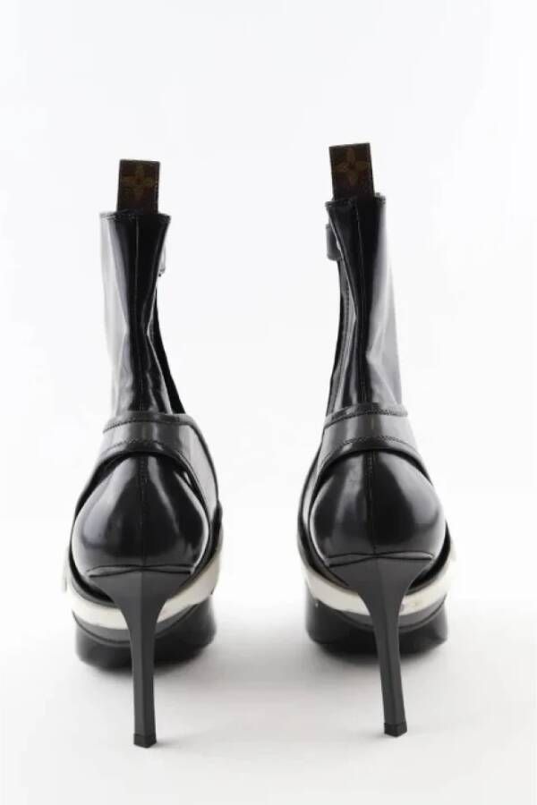 Louis Vuitton Vintage Pre-owned Leather boots Black Dames