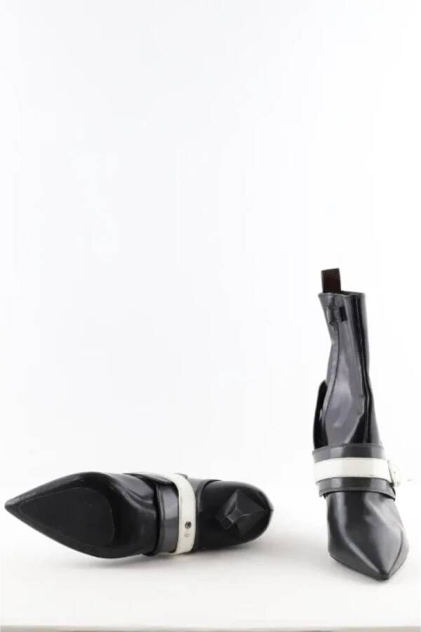 Louis Vuitton Vintage Pre-owned Leather boots Black Dames