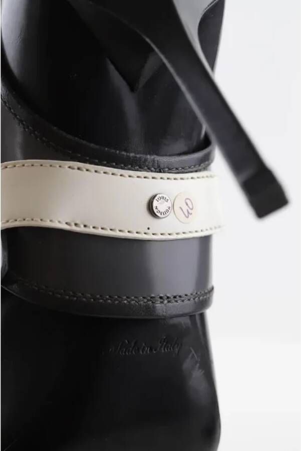 Louis Vuitton Vintage Pre-owned Leather boots Black Dames