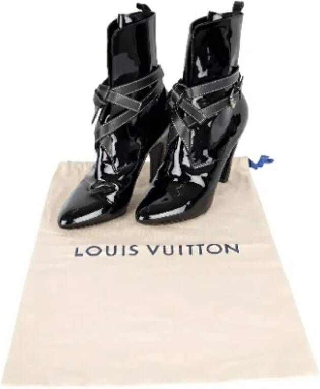 Louis Vuitton Vintage Pre-owned Leather boots Black Dames