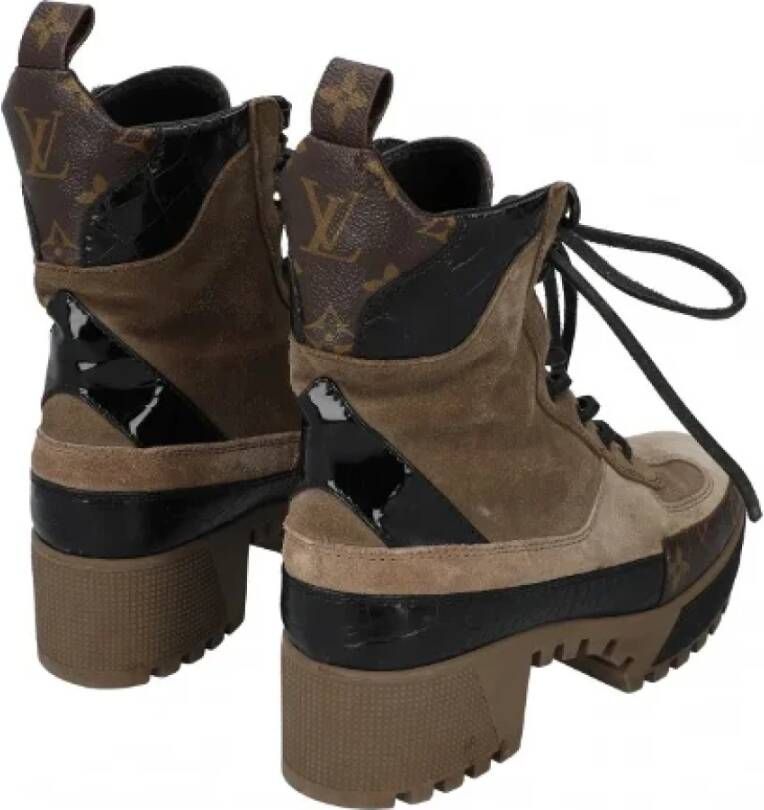 Louis Vuitton Vintage Pre-owned Leather boots Brown Dames