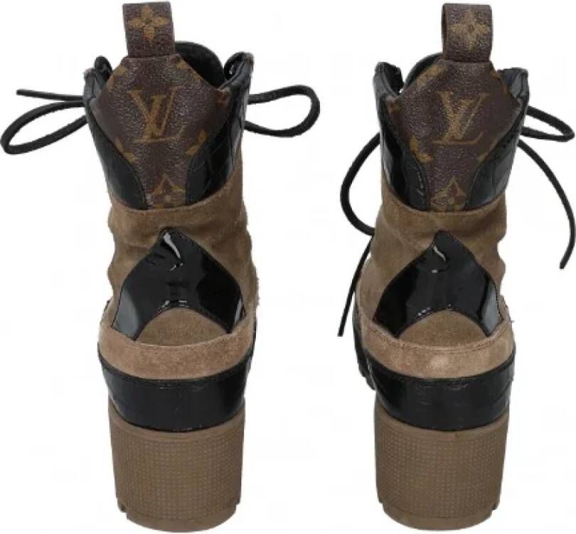 Louis Vuitton Vintage Pre-owned Leather boots Brown Dames