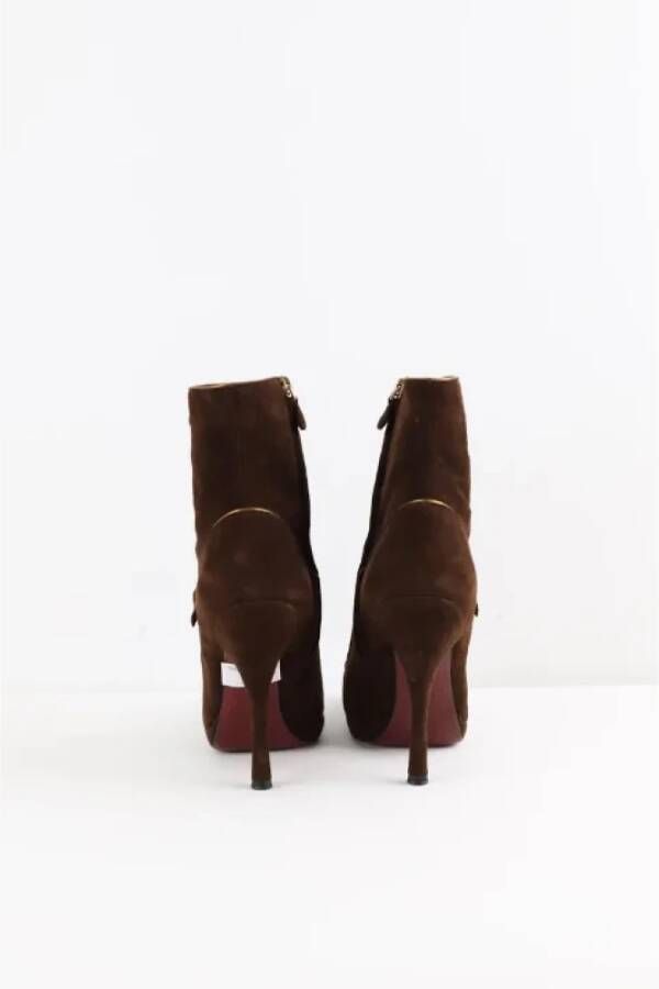 Louis Vuitton Vintage Pre-owned Leather boots Brown Dames