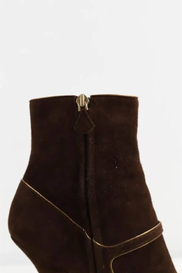 Louis Vuitton Vintage Pre-owned Leather boots Brown Dames