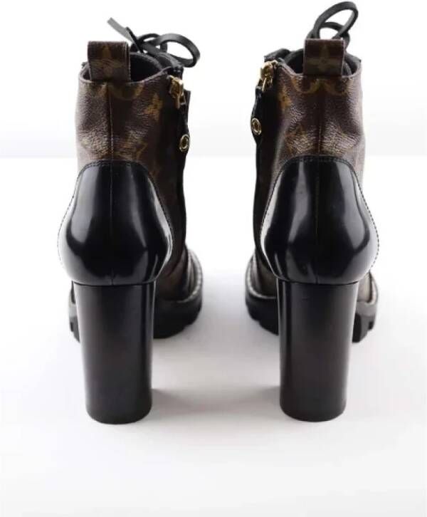 Louis Vuitton Vintage Pre-owned Leather boots Brown Dames