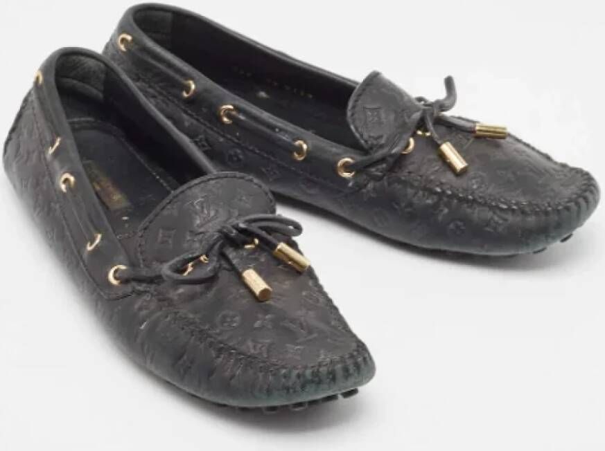 Louis Vuitton Vintage Pre-owned Leather flats Black Dames