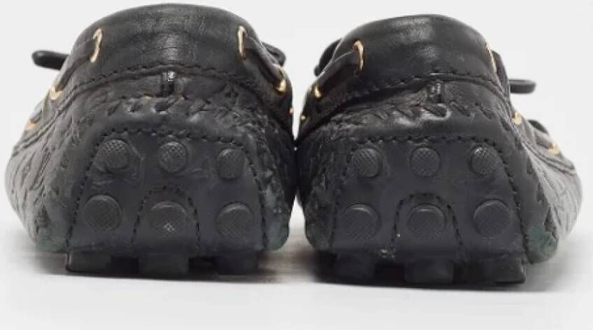 Louis Vuitton Vintage Pre-owned Leather flats Black Dames