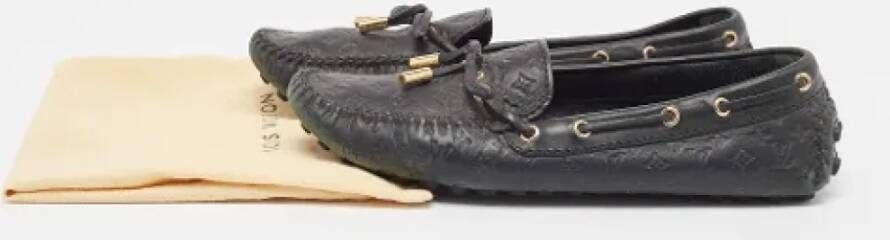 Louis Vuitton Vintage Pre-owned Leather flats Black Dames