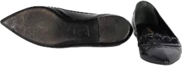 Louis Vuitton Vintage Pre-owned Leather flats Black Dames