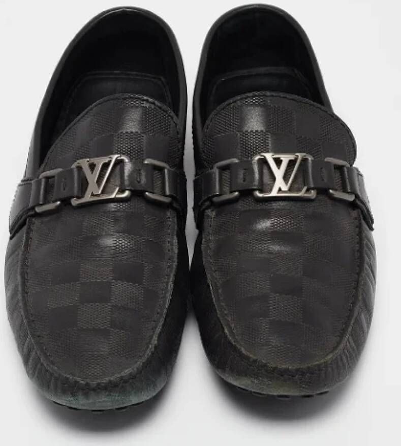 Louis Vuitton Vintage Pre-owned Leather flats Black Dames
