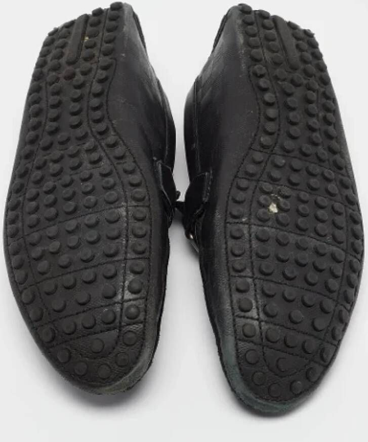 Louis Vuitton Vintage Pre-owned Leather flats Black Dames